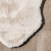 Plush Washable Faux Sheepskin Area Rug 60 cm Off White
