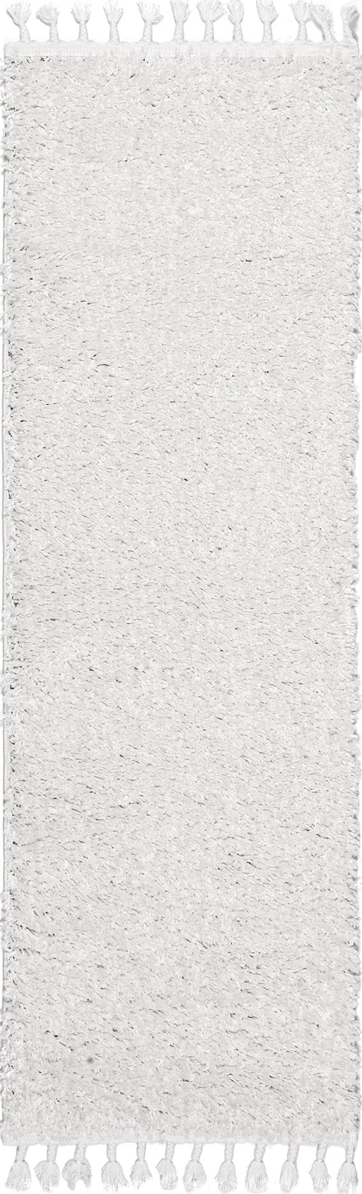 Plush White Shag Area Rug for Living Room and Bedroom