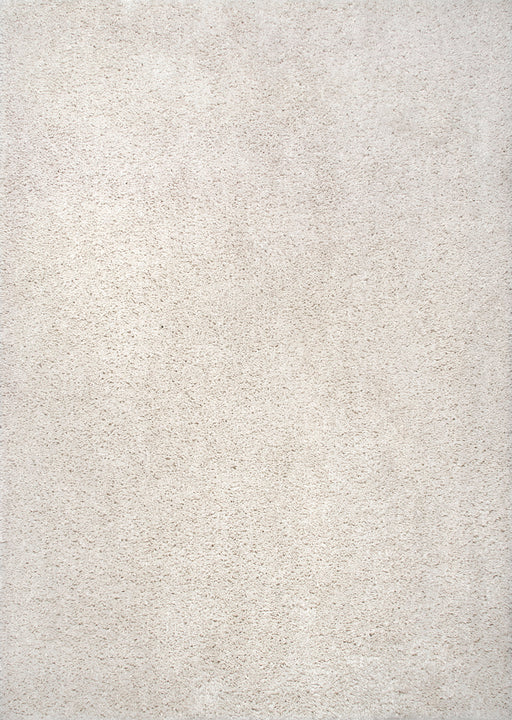Plush White Shag Area Rug for Living Room