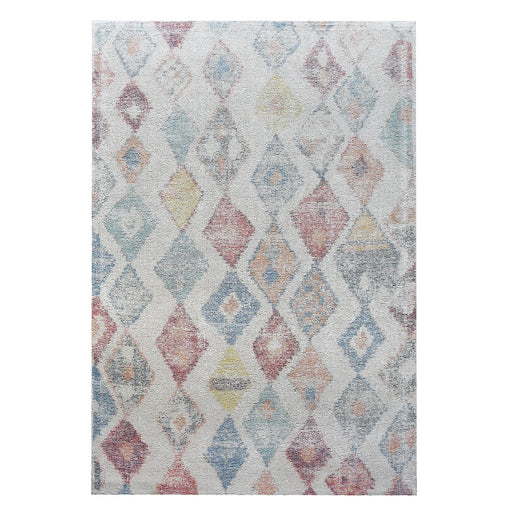 Plush Wool And Cotton Tanger Area Rug In Ivory And Colors