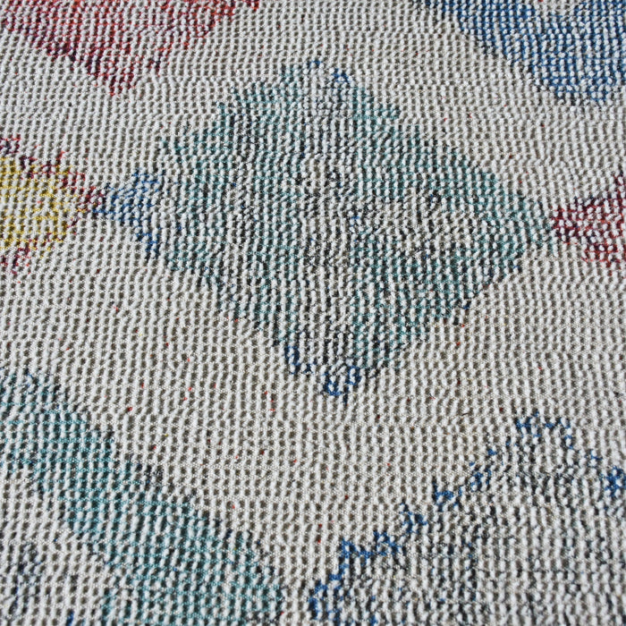 Plush Wool And Cotton Tanger Area Rug In Ivory And Colors