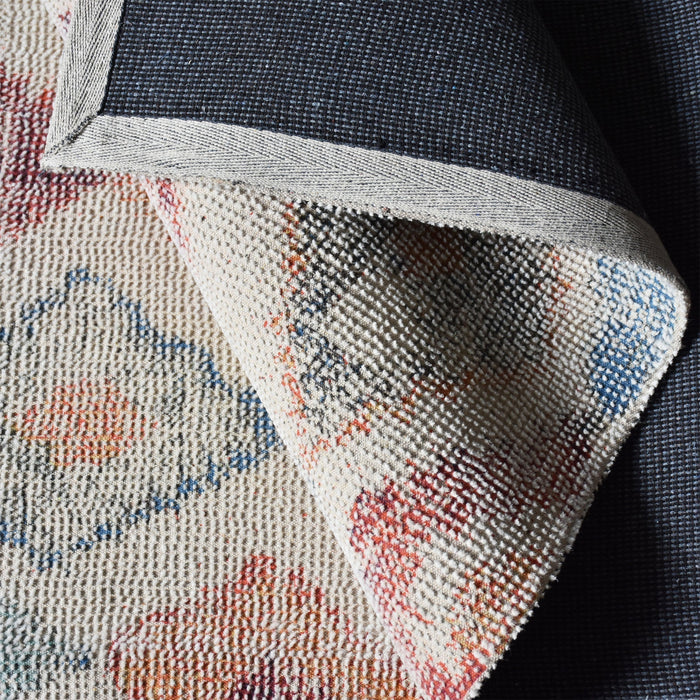 Plush Wool And Cotton Tanger Area Rug In Ivory And Colors