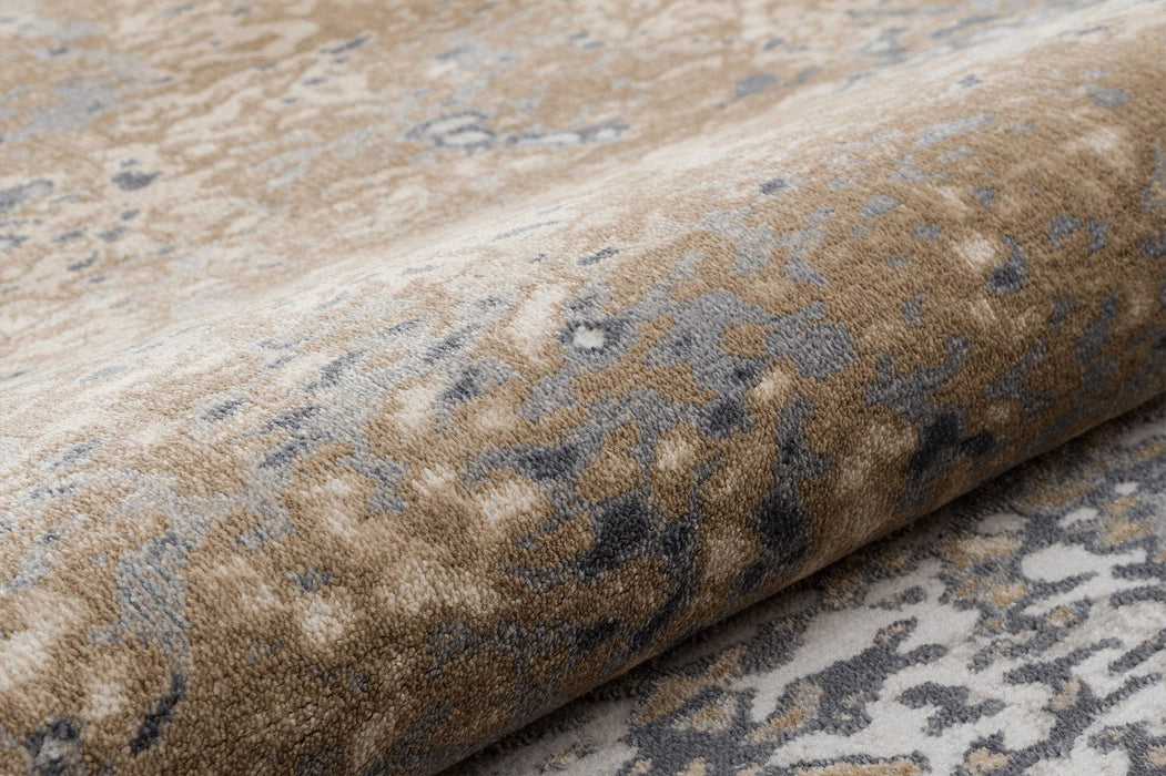 Pollo Poll109 Grey Taupe Runner Rug