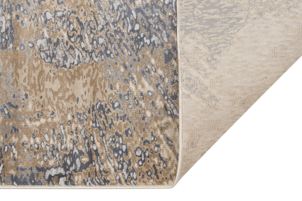 Pollo Poll109 Grey Taupe Runner Rug