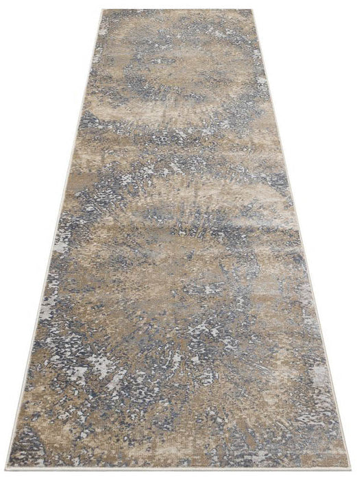 Pollo Poll109 Grey Taupe Runner Rug