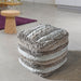 Polyester Tufted Pouf for Home Decor