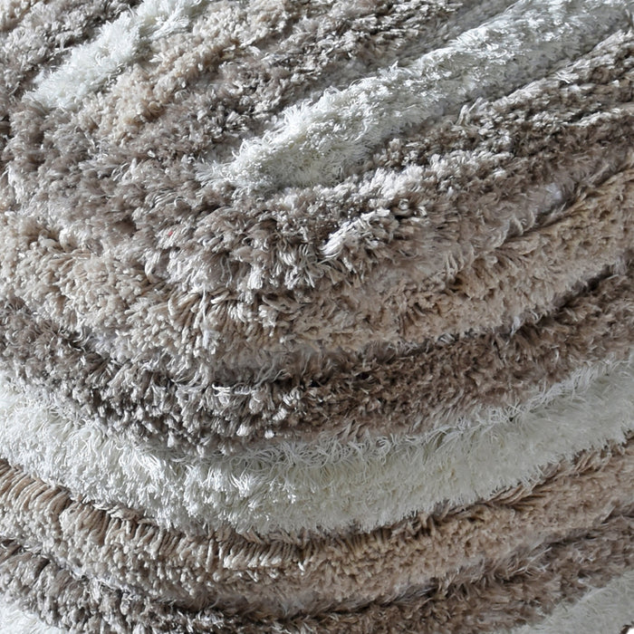 Polyester Tufted Pouf for Home Decor