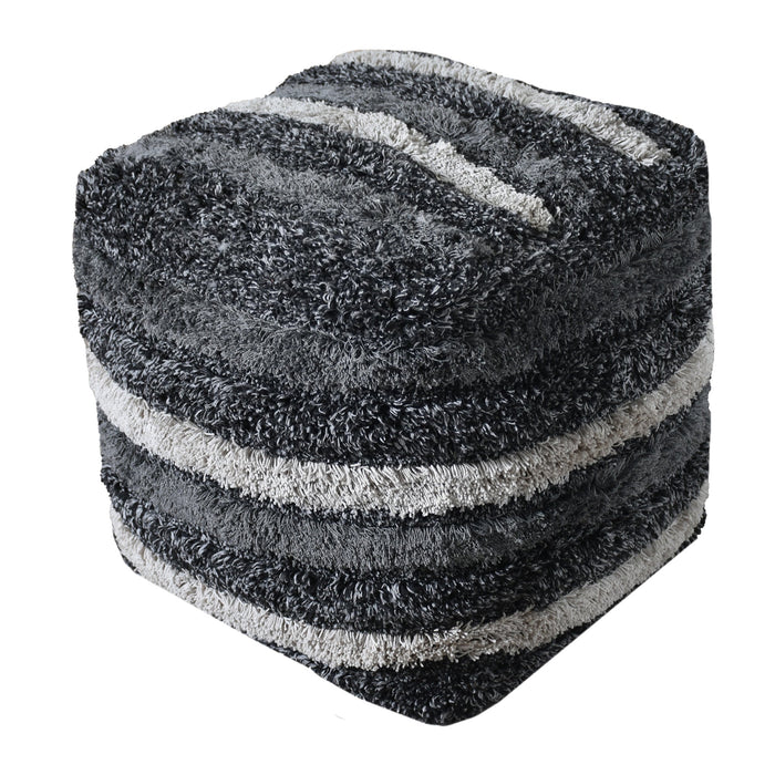 Polyester Tufted Pouf for Home Decor