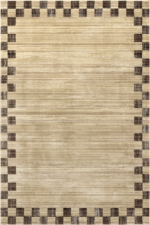 Pompeii Checkerboard Area Rug Brown 150x240 cm