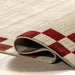 Pompeii Checkered Rug 120x180 cm Red