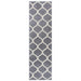 Portland 1095 1 Modern Geometric Arabesque Trellis Carved Flat-Pile Grey/Cream Runner