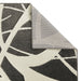 Portland 57 E Modern Geometric Carved Short-Pile Charcoal/Cream Rug
