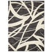 Portland 57 E Modern Geometric Carved Short-Pile Charcoal/Cream Rug