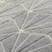 Portland 750 N Modern Geometric Carved Short-Pile Grey/Cream Rug