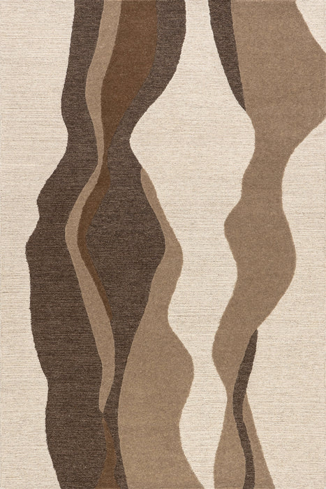 Prabal Gurung Abstract Wool Area Rug in Beige