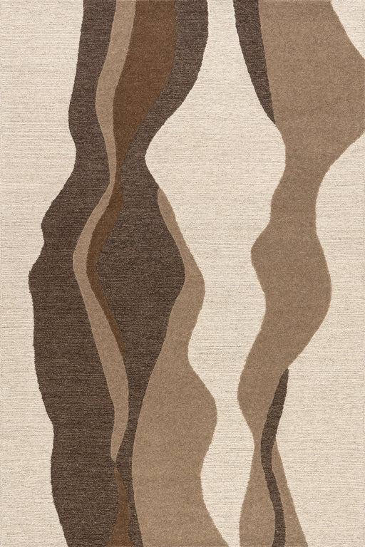 Prabal Gurung Abstract Wool Area Rug in Beige