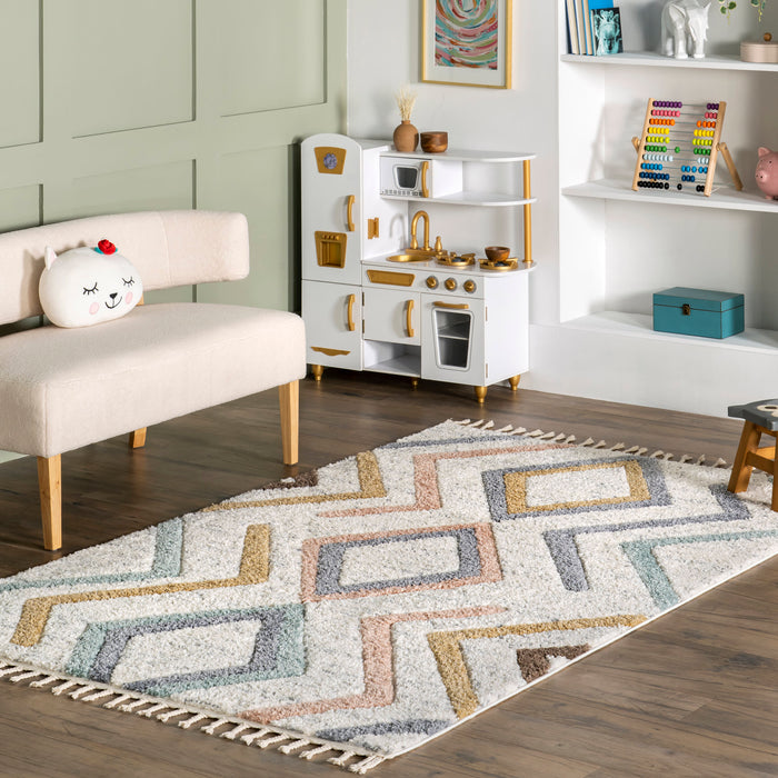 Primrose Kids Beige Diamond Dreams Area Rug 140x200 cm