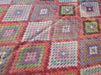 Purple Turkish Kilim Rug 317cm x 183cm Handcrafted Vintage