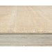 Pyramid Modern Geometric Carved Subtle Ribbed Stripe Hi-Low Textured Soft Beige/Sand/Yellow Rug