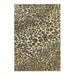 Quantum QU01 Modern Leopard Print Metallic Shimmer Flat Pile Gold/Brown/Black/Green/Grey Rug