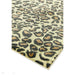 Quantum QU01 Modern Leopard Print Metallic Shimmer Flat Pile Gold/Brown/Black/Green/Grey Rug