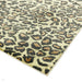 Quantum QU01 Modern Leopard Print Metallic Shimmer Flat Pile Gold/Brown/Black/Green/Grey Rug