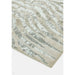 Quantum QU04 Modern Zebra Print Metallic Shimmer Flat Pile Grey/Silver/Cream Rug