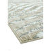 Quantum QU04 Modern Zebra Print Metallic Shimmer Flat Pile Grey/Silver/Cream Rug