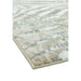 Quantum QU04 Modern Zebra Print Metallic Shimmer Flat Pile Grey/Silver/Cream Rug