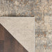 Quarry QUA03 Modern Abstract Distressed Soft Textured High-Density Flat Pile Beige/Grey Rug