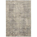 Quarry QUA03 Modern Abstract Distressed Soft Textured High-Density Flat Pile Beige/Grey Rug