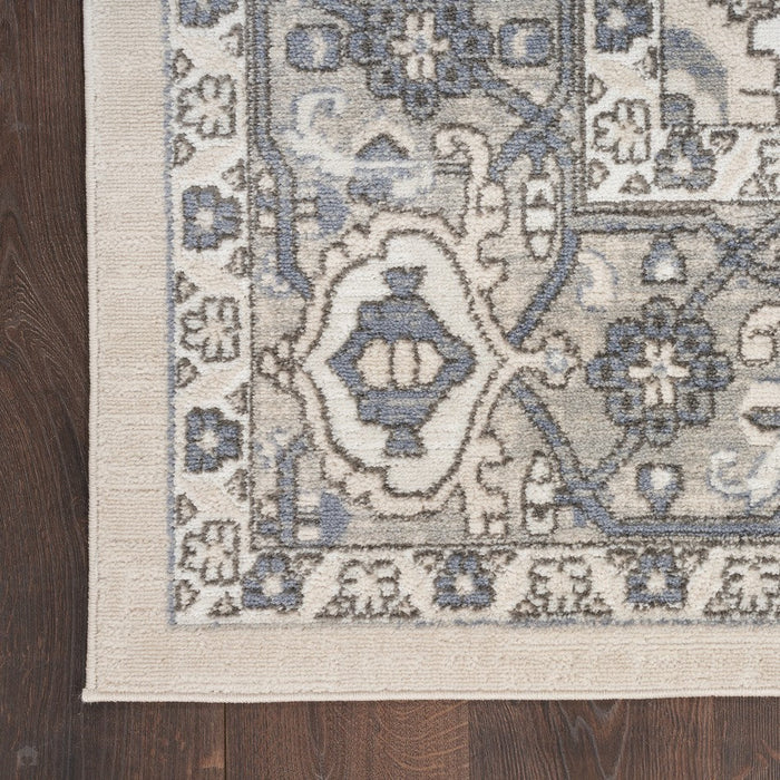 Quarry QUA05 Ivory/Blue Rug