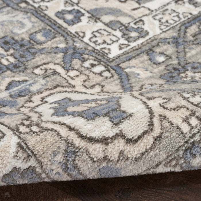 Quarry QUA05 Ivory/Blue Rug