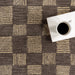 Quince Wool Rug With Checked Pattern In Grey 160 x 230 cm
