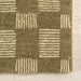 Quince Wool Rug with Checked Pattern in Olive Green