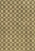 Quince Wool Rug with Checked Pattern in Olive Green