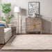 Raised Trellis Area Rug 120x180 cm Cream Color
