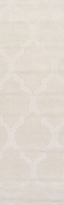Raised Trellis Area Rug 120x180 cm Cream Color
