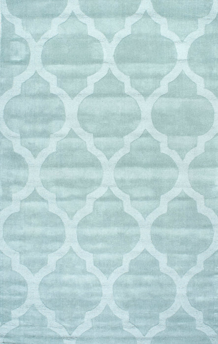 Raised Trellis Area Rug in Moss for Cozy Living Spaces