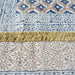 Rajasthan katoenen vloerkleed handgeweven etno modern design