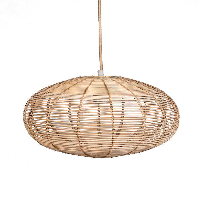 Rattan Pendant Light 23 Cm Coastal Design
