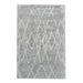 Rayzan Cotton Viscose Rug in Silver Ivory for Casual Interiors