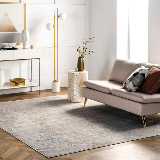 Recycled Abstract Area Rug Light Grey 160x230 cm