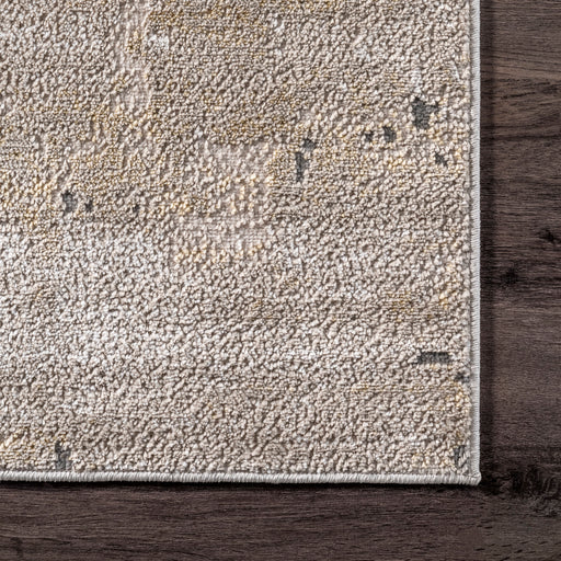 Tappeto astratto riciclato beige 160x230 cm