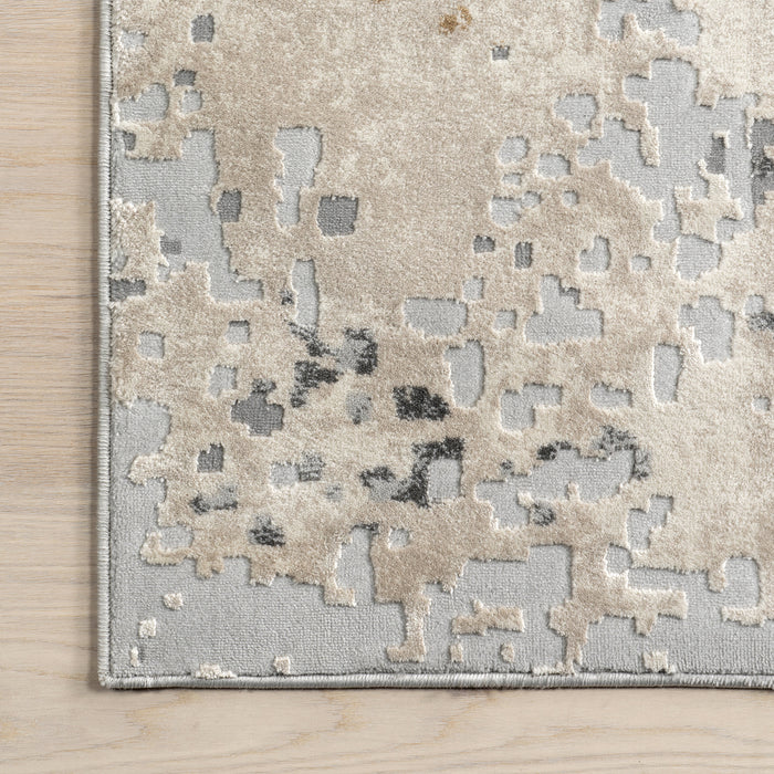 Recycled Abstract Beige Area Rug 152x244 cm