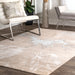 Recycled Beige Abstract Area Rug 120x180 cm