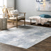 Recycled Blue Abstract Area Rug 152x244 cm