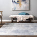 Recycled Blue Abstract Area Rug 152x244 cm