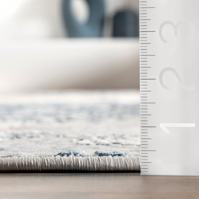 Recycled Blue Jungle Area Rug 160x230 cm