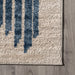 Recycled Blue Striped Area Rug 152x244 cm